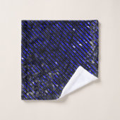 Bandes bleues peler vos couleurs (Gant de toilette)
