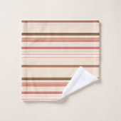 Bandes brunes pimpantes (Gant de toilette)