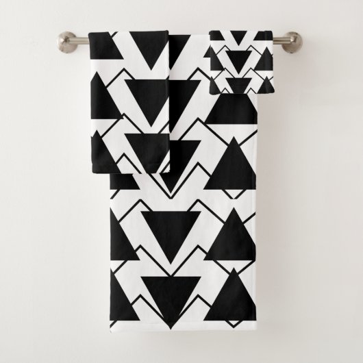 Bandes Chevron Triangle Noir et Blanc (En situation)