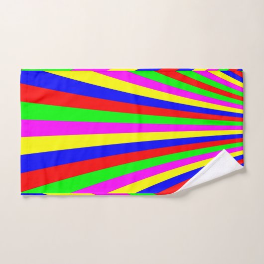 Bandes colorées (Serviette à main)