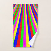 Bandes colorées (Serviette à main)