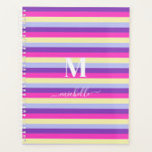 Bandes Colorées avec Monogramme en Script (Devant)