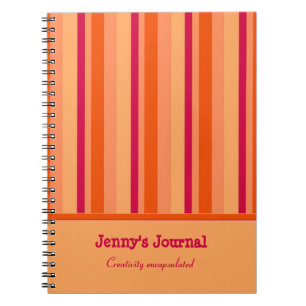 Bandes colorées design Carnet canneberge