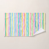 Bandes colorées dessinées à la main (Serviette à main)