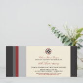 Bandes colorées Invitation d'événements d'entrepri (Debout devant)