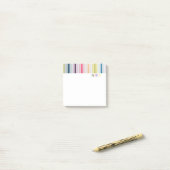 Bandes colorées post-it (Sur un bureau)