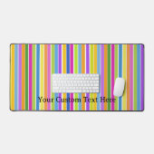 Bandes colorées vives Texte personnalisé (Clavier et souris)