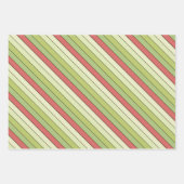 Bandes Couleur Melon Vert Rouge Sur Papier Aquarel (Devant)