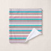 Bandes d'aqua gris (Gant de toilette)