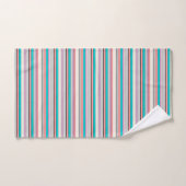 Bandes d'aqua gris (Serviette à main)
