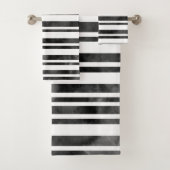 Bandes d'aquarelle noir et blanc (En situation)