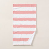 Bandes d'aquarelle rose pastel (Serviette à main)