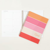 Bandes de blocs de couleurs d'été rose (Devant avec enveloppe)