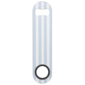 Bandes de bonbons bleu pâle et blanc (Devant)