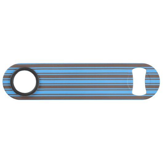 Bandes de bonbons Brown et bleues (Devant (Horizontal))