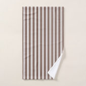 Bandes de bonbons brun et blanc chocolat (Serviette à main)