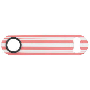 Bandes de bonbons corail et blanc