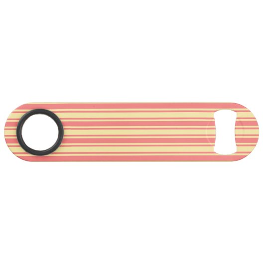 Bandes de bonbons corail et jaune (Devant (Horizontal))