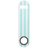 Bandes de bonbons turquoise et blanche (Devant)