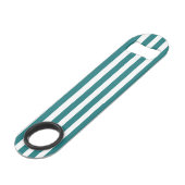 Bandes de bonbons turquoises et blanches (Devant angulaire)