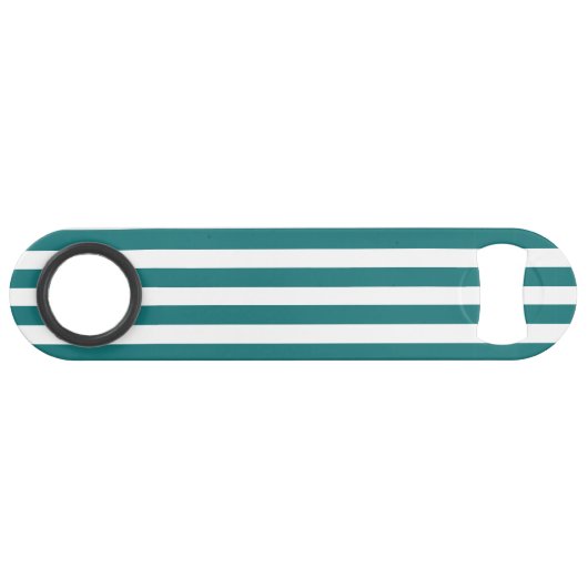 Bandes de bonbons turquoises et blanches (Dos Horizontal)