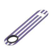 Bandes de bonbons ultra violettes et blanches (Devant angulaire)