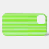 Bandes de bonbons vert citron Coque-Mate coque iph (Verso (horizontal))