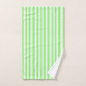Bandes de bonbons vert et blanc de chaux (Serviette à main)