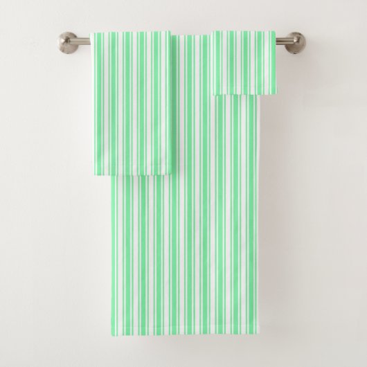 Bandes de bonbons vert et blanc pastel (En situation)