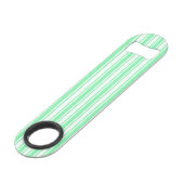 Bandes de bonbons vert et blanc pastel (Devant angulaire)