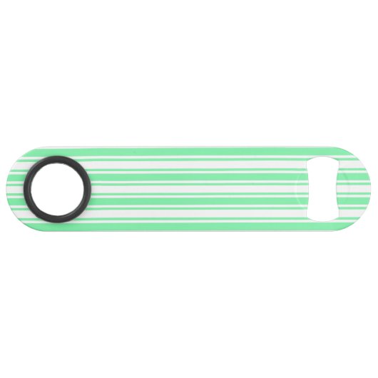Bandes de bonbons vert et blanc pastel (Devant (Horizontal))