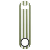 Bandes de bonbons vert olive et blanc (Devant)