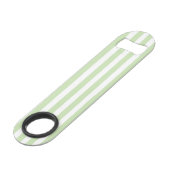 Bandes de bonbons vert pâle et blanc (Devant angulaire)