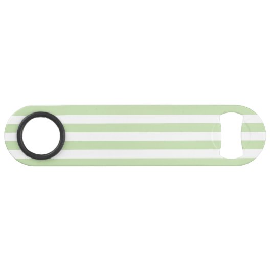 Bandes de bonbons vert pâle et blanc (Dos Horizontal)