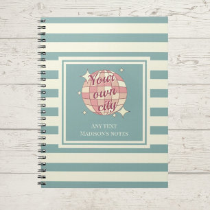 Bandes de carnet personnalisable journal de nom de