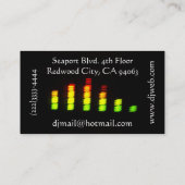 Bandes de carte de visite du DJ contre le Cd (Dos)