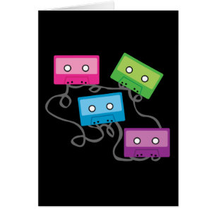 Bandes de cassettes colorées