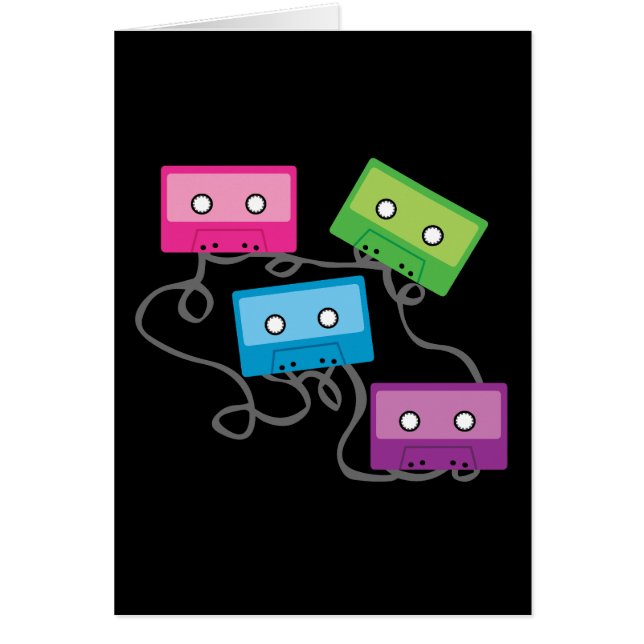 Bandes de cassettes colorées (Devant)