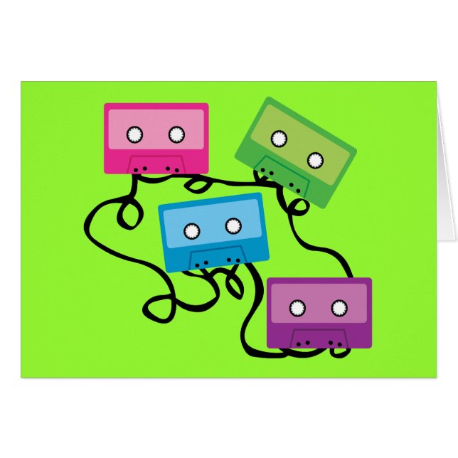 Bandes de cassettes colorées (Devant horizontal)