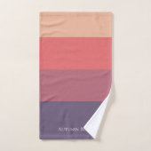 Bandes de couleur automne - (Serviette à main)