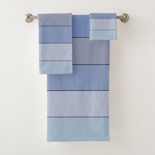 Bandes de couleur bleues et grises sur papier aqua (En situation)
