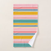 Bandes de couleurs à thème de plage (Serviette à main)