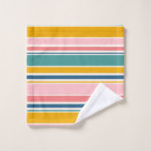 Bandes de couleurs à thème de plage (Gant de toilette)