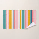 Bandes de couleurs à thème de plage (Serviette à main)