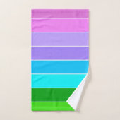 Bandes de couleurs de sirène (Serviette à main)