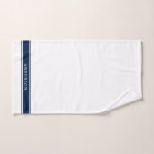 Bandes de couleurs modifiables de nom personnalisé (Serviette à main)