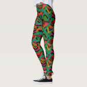 Bandes de couleurs profondes leggings à motifs mul (Gauche)