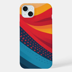 Bandes de couleurs vives avec motifs à points