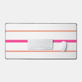 Bandes De Course cool Rose Orange Sur Blanc (Clavier et souris)