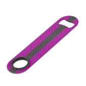 Bandes de course rose chaud en fibre de carbone (Dos Angle)